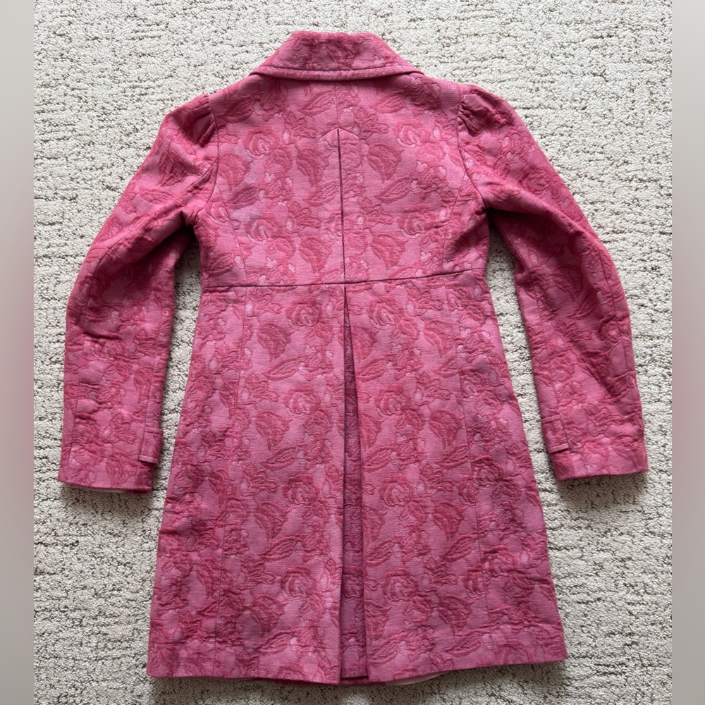 ~2 for $14~ Y2K Pink Brocade Pea Coat - Picture 7 of 17